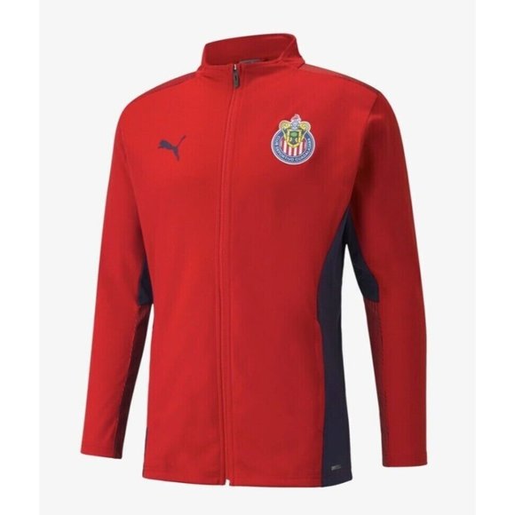 CHIVAS GUADALAJARA MEXICO SOCCER FUTBOL PUMA JACKET RED BLUE MEN'S SIZE XL NWT